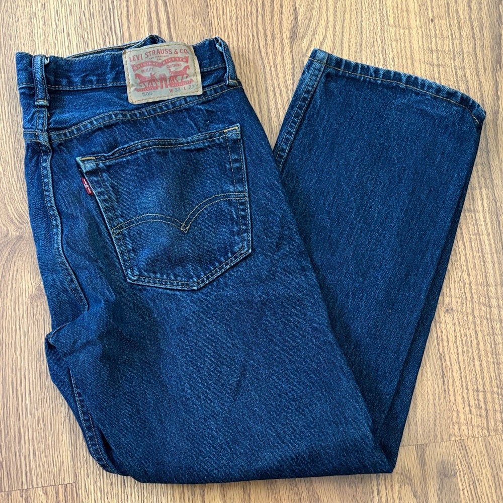 505 Levi's Men's Blue Straight Jeans W33 L29